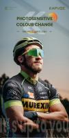 Kapvoe-gafas de sol fotocromáticas para deportes al aire libre para hombre, lentes de ciclismo de montaña, para correr, Color Rojo - details 0