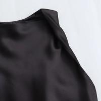 Vestido largo plisado sin mangas para mujer, prenda de seda con textura satinada, cuello redondo, elegante y a la moda - details 41