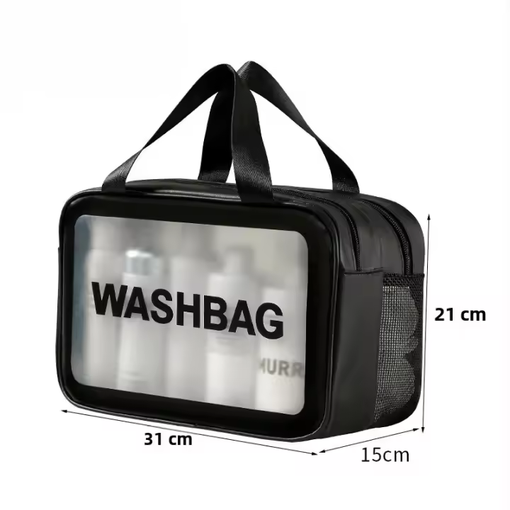 Bolsa de Maquillaje Portátil de Gran Capacidad Ideal para Viajes y Fitness - 1