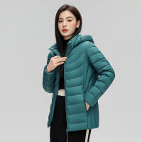 Chaqueta de plumón ultraligera para mujer, Abrigo con capucha, sombrero desmontable, 7xl talla grande, Invierno - details 8