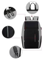 Mochila escolar de gran capacidad para hombre y mujer, bolsa de ordenador de negocios, carga USB, bolsa de ordenador - details 6