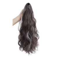 Peluca de cola de caballo con clip de permanente de maíz, extensión de cola de caballo, cola de caballo corta ondulada y rizada ombre, postizo de cola de caballo con clip esponjoso para mujeres - details 8