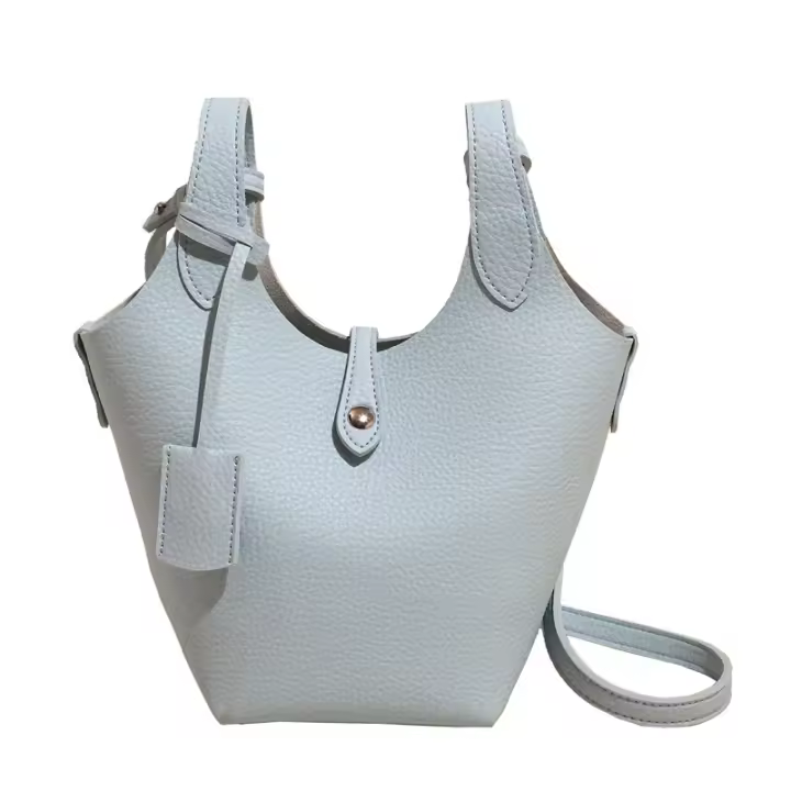 Bolso Cruzado de Hombro para Mujer de Moda 2025 Bolso de Mango de Bucket de Agua de Moda Casual Coreana Bolso Tote Hecho en China - 1