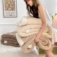 Manta gruesa de doble capa para cama, manta de lana de cordero para el hogar, funda de sofá suave de Sherpa cálida para recién nacidos, colcha para niños, invierno, nuevo - details 2