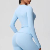 Camisetas de Entrenamiento Sin Costuras para Mujer Ropa Deportiva de Yoga de Manga Larga - details 36
