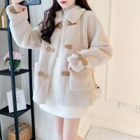 Nueva chaqueta Sherpa de otoño invierno para mujer, chaqueta corta holgada y versátil - details 17