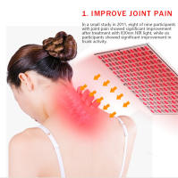 Panel de terapia de luz roja infrarroja lejana, cuidado de la belleza, rojo profundo 660nm y infrarrojo cercano 850nm, Combo de luz (225 LED) - details 1