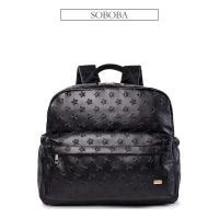 Soboba Bolsas para mamá PU impermeable grande cambiador de pañales colgando en el cochecito patrón de estrella 3D - details 5
