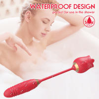 Vibrador 2 en 1 para lamer la lengua para mujer, estimulador de pezones y clítoris, masturbador femenino con vibrador vaginal de empuje, juguete sexual - details 3