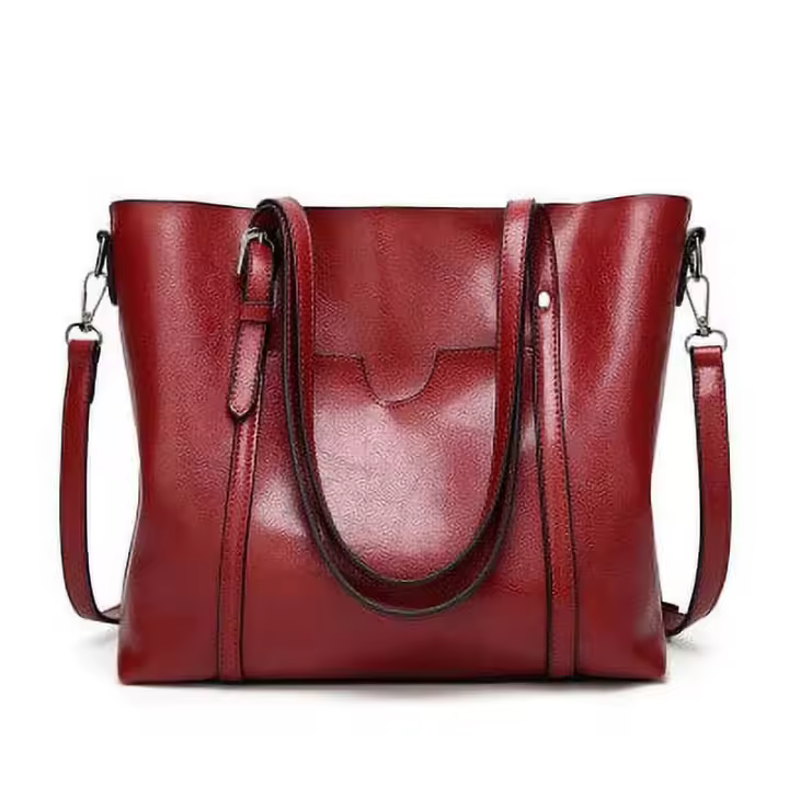 Bolso Cruzo de Lujo para Mujer de Cuero con Cera de Aceite Bolso de Mano Diseñado de Alta Calidad - 1