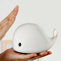 Luz Nocturna recargable por USB para niños, Animal de silicona suave, dibujos animados, Ribbot, perro Panda, ballena, Delfín, regalo para niños - details 1