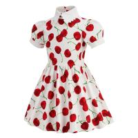 Vestido de Fiesta de Cumpleaños de Princesa para Niñas en 2025 Estampado de Cereza Lindo - details 3