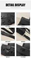 Versión coreana personalizada de estilo extranjero bolso de caja de cómic bidimensional bandolera de hombro calle unisex coreano de moda versátil - details 45