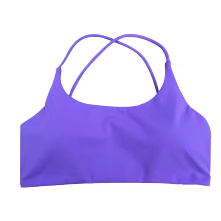 Sujetador deportivo para mujer, Bralette Sexy con tirantes cruzados en la espalda, Bralette de alto impacto para gimnasio, Yoga, entrenamiento, Top corto, chaleco, ropa interior push-up para correr - 1