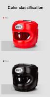 Casco de boxeo grueso de cobertura total para hombres y mujeres, protector de cabeza para entrenamiento de kácate - details 8