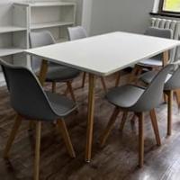 Juego de 4 sillas de comedor modernas
