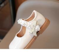 Zapatos de cuero antideslizantes para niña, zapatillas multifuncionales informales de princesa, suela suave, estilo coreano, a la moda, novedad de otoño, - details 12