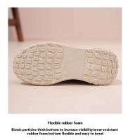 2025 primavera nueva moda urbana Ins estilo coreano Casual blanco de suela gruesa papá estudiante correr zapatos deportivos con cordones - details 5