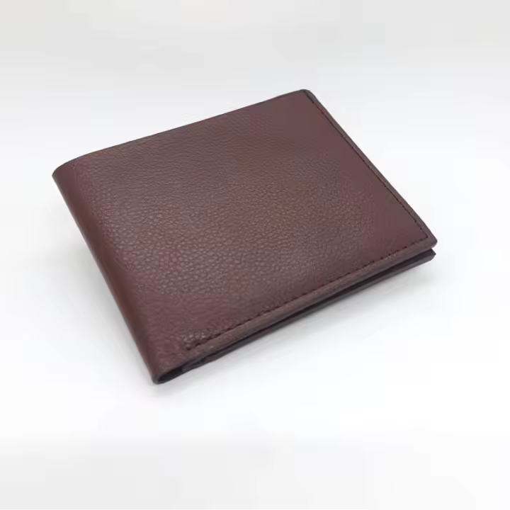 Cartera de moda Simple para hombre, monedero corto de PU, bolso para tarjetas bancarias - 1
