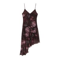 Vestido irregular con tirantes estampados y cuello en V de encaje elegante a la moda para mujer nuevo estilo - details 1