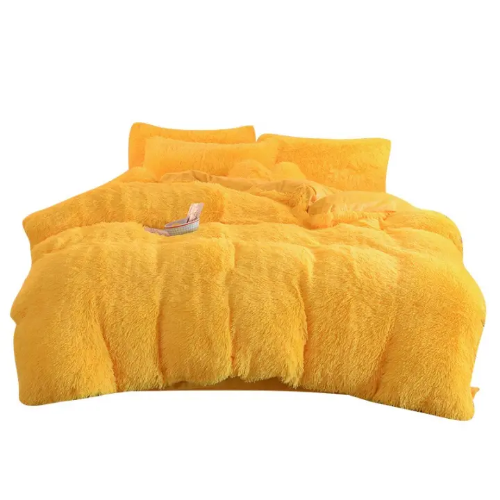 Conjunto de cuatro piezas de terciopelo de visón, franela de coral, terciopelo de leche, Otoño e Invierno - 1