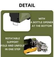 El diseño de la estufa para acampar al aire libre es simple, compacto, liviano, fácil de transportar, resistente a la corrosión y tiene varias funciones de seguridad. - details 12