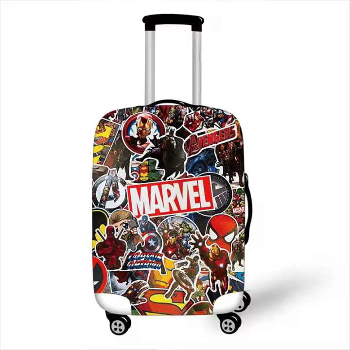 Cubierta Protectora de Maleta de Spiderman Cubierta de Maleta de Cuero Elástico con Diseño de Dibujos Animados Aplicable a Maletas de Viaje de 19-32 Pulgadas - 1