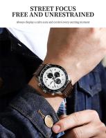 Reloj Analógico de Lujo para Hombres NIBOSI Automático, Correa de Cuero, Estilo Vintage, Impermeable, Elegante - details 3
