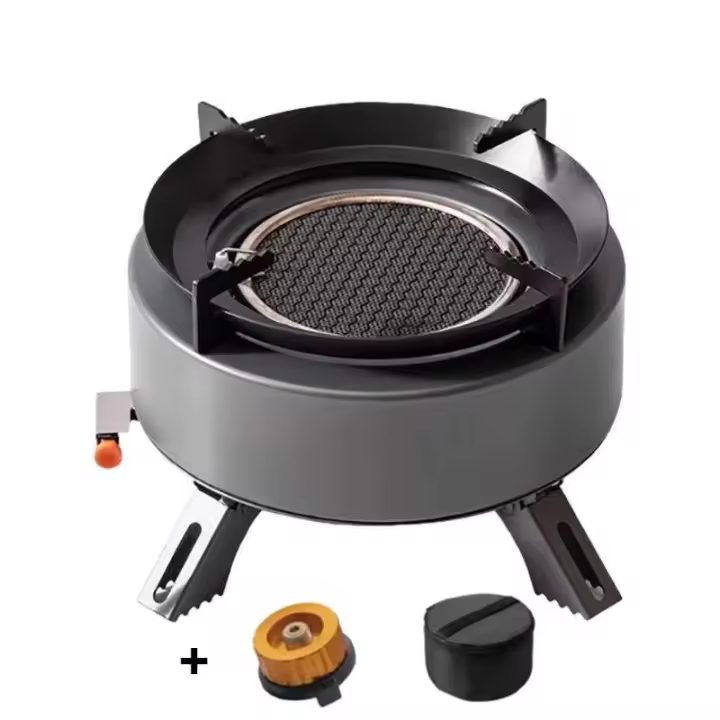 Estufa que acampa a prueba de viento infrarroja portátil al aire libre tipo caja, gas de alta potencia de 4000W, estufa de gas - 1