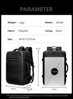 Nuevo multifuncional para hombres, mochila de negocios, computadora portátil, mochila de viaje con puerto de carga USB - details 2