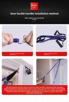Set de Bandejas de Resistencia Expansores de Goma para Fitness Equipo de Gimnasio para Entrenamiento Deportivo y Bodybuilding para Mujeres - details 1