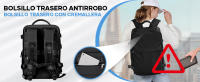 Mochila de Viaje Avión para Mujer Equipaje de Mano 45x36x20 Impermeable con Cable USB - details 1