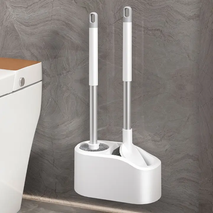 Escobillero Escobillero Cepillo de Pared Baño Doméstico Sin Salida Limpieza Lavabo 2025 Nuevo Set - 1