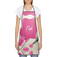 Delantal de uñas rosa de policía ideal para chefs, manicuristas y jardineros - details 1