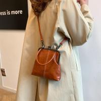 Bolso de hombro elegante con cierre de beso, bolso cruzado de estilo chino Retro de cuero PU, bolso de mujer Vintage de gran capacidad de Color sólido - details 16