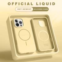 Funda de teléfono magnética para iPhone 15, 14, 16 Plus, 11, 12, 13, 16 Pro, funda de silicona a prueba de golpes, accesorios para teléfono con carga inalámbrica Magsafe - details 4