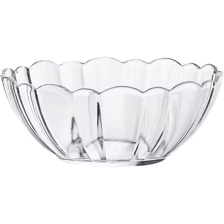 Bol de Ensalada de Acrílico Grande Bol de Cereales Transparente para Restaurantes, Sopa de Fideos, Snacks de Fruta 19.5CM - 1