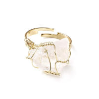 Delicado anillo de piedra natural personalizado y de tamaño variable para niñas - details 5