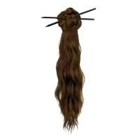 Horquilla para el pelo, cola de caballo larga ondulada y rizada, nuevo estilo chino, moño de flores, peluca con pinza, cola de caballo esponjosa, postizo, Cheongsam - details 6