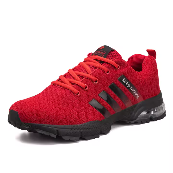 Zapatillas de correr para hombre con cordones, zapatillas de tenis para caminar, ligeras, transpirables, informales, suela suave, zapatillas de gimnasio - 1