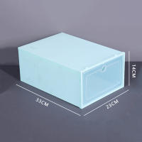 Caja de almacenamiento de zapatos de plástico, organizador transparente, multiusos - details 16