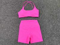 Conjunto de Deportiva Sin Costuras Ouwu Chaleco Deportivo y Shorts de Yoga para Mujeres - details 10