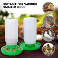 Alimentador automático de agua para aves de corral, cuenco de alimentación para aves, 1L - details 0