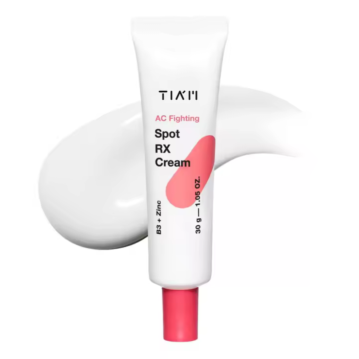 Crema TIAM AC Fighting Spot RX, 1,05 oz, manchas y enrojecimiento intensivos con espinillas y 10% niacinamida, tono uniforme, adecuado para - 1