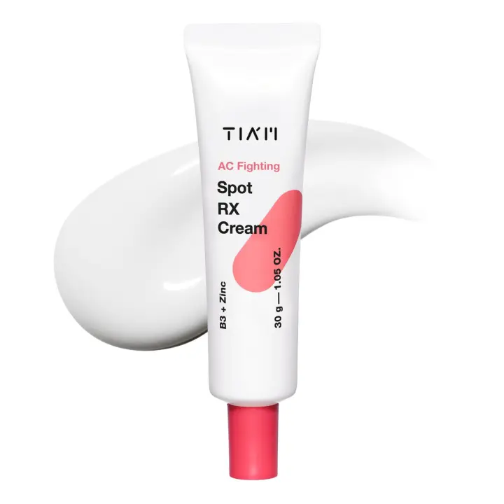 Crema TIAM AC Fighting Spot RX, 1,05 oz, manchas y enrojecimiento intensivos con espinillas y 10% niacinamida, tono uniforme, adecuado para - 1