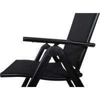 Silla plegable de aluminio Korfu, 67 x 59 x 113 cm, Carbón - details 34