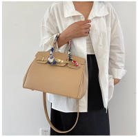 Kelly bolso de seda texturizada bufanda lichi patrón bolso de moda hombro de moda bolso de las mujeres - details 13
