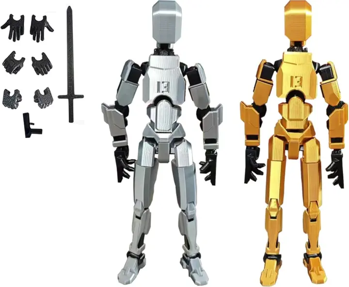 Figura de acción ULTHOOL Titan 13, robot móvil multiarticulado T13 impreso en 3D con articulación completa, Lucky 13 Nova 13 Dummy 13 - 1