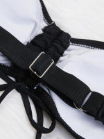 Bikini corto de cintura alta para mujer, traje de baño, ropa de playa - details 4