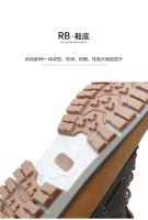 Producto de diseño Botas de estilo británico, cuero de PU de moda con zapatos de felpa, botas de nieve para hombre - details 8